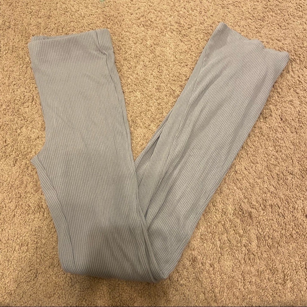 Gray Flare Pants